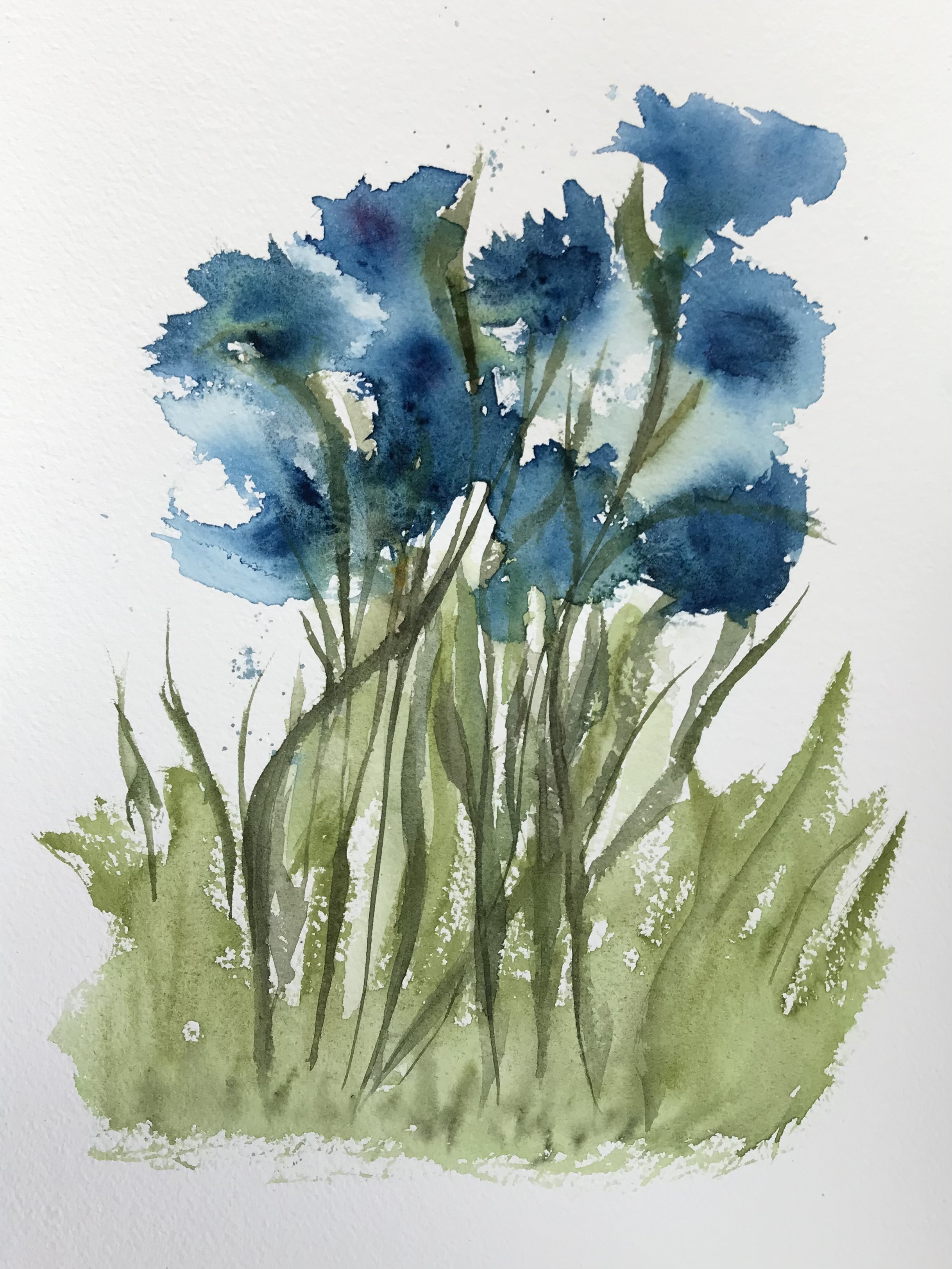 Blue flowers